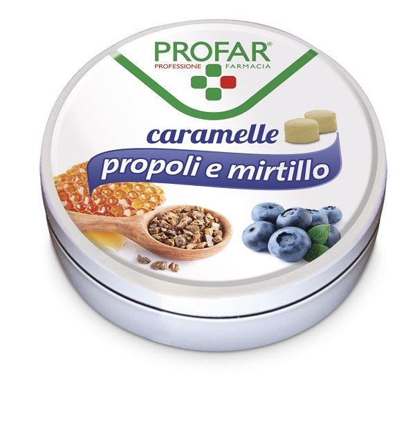 PROFAR CARAMELLE PROPOLI MIRTILLO 40 G - latuafarmacia.org