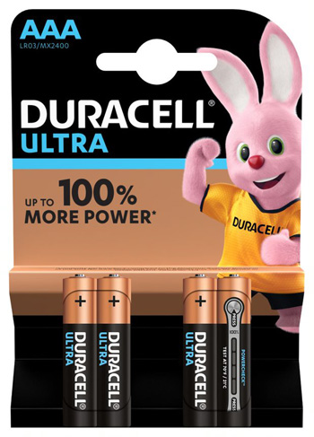 DURACELL ULTRA AAA B4 MN2400 RFT 10 PEZZI - latuafarmacia.org