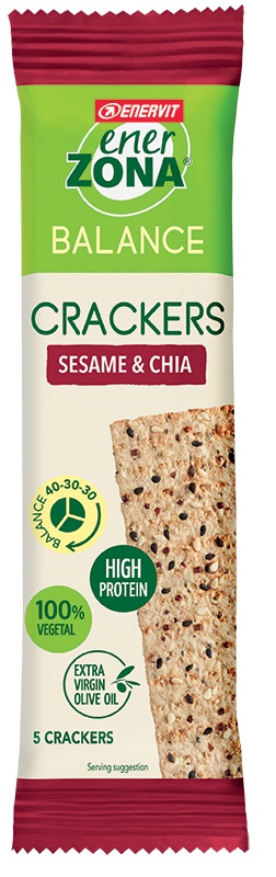 ENERZONA CRACKERS SESAME & CHIA 25 G - latuafarmacia.org