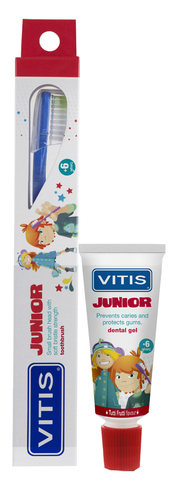 VITIS JUNIOR SPAZZOLINO + GEL 15 ML - latuafarmacia.org