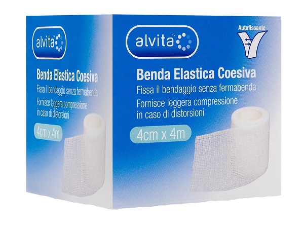BENDA ELASTICA AUTOADESIVA ALVITA 4X4CM - latuafarmacia.org