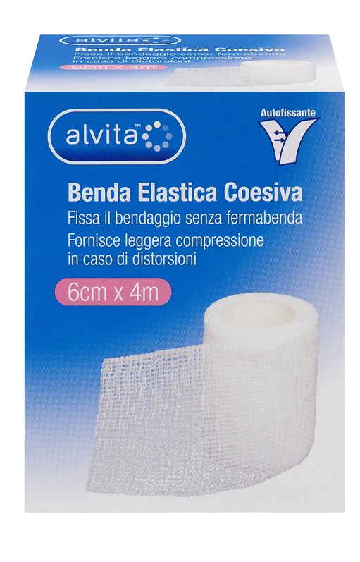 BENDA ELASTICA AUTOADESIVA ALVITA 6X4CM - latuafarmacia.org