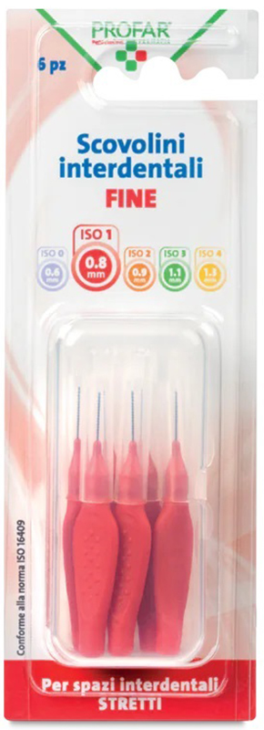 PROFAR SCOVOLINI ROSSO 0,8 6 PEZZI - latuafarmacia.org