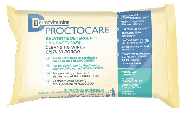 DERMOVITAMINA PROCTOCARE SALVIETTE DETERGENTI 15 PEZZI - latuafarmacia.org