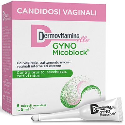 DERMOVITAMINA GYNOMICOBLOCK M 8 TUBETTI MONODOSE 5 ML - latuafarmacia.org