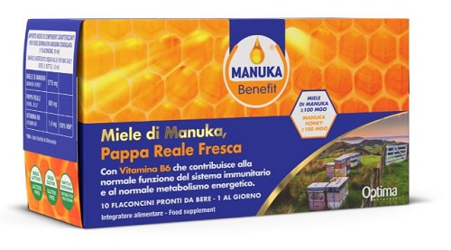 MANUKA BENEFIT PAPPA REALE MANUKA VITAMINA B6 10 FLACONCINI 10 ML - latuafarmacia.org