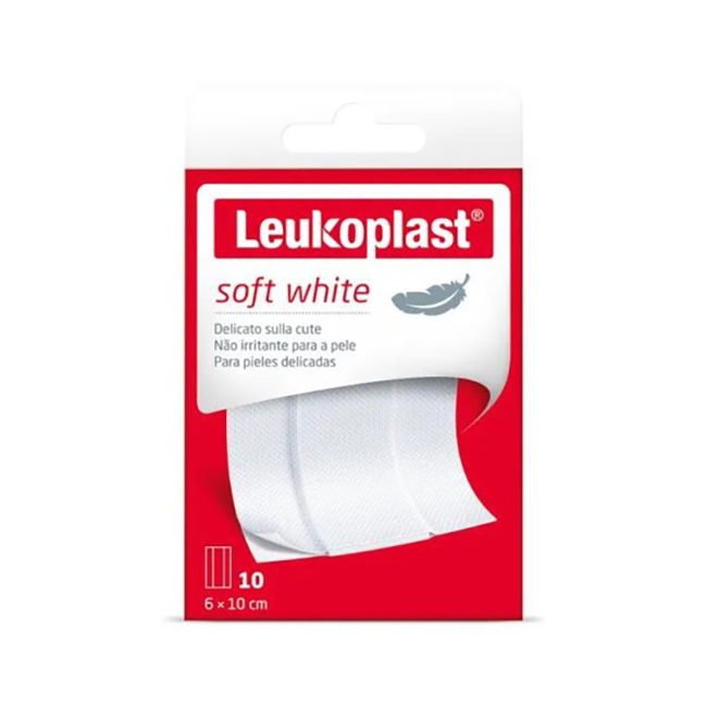 LEUKOPLAST SOFT WHITE 100 X 6 CM 10 PEZZI - latuafarmacia.org