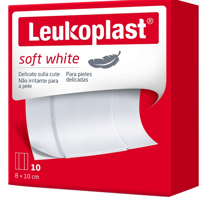LEUKOPLAST SOFT WHITE 100 X 8 CM 10 PEZZI - latuafarmacia.org