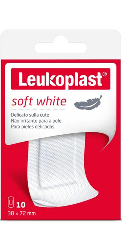 LEUKOPLAST SOFT WHITE 72 X 38 CM 10 PEZZI - latuafarmacia.org