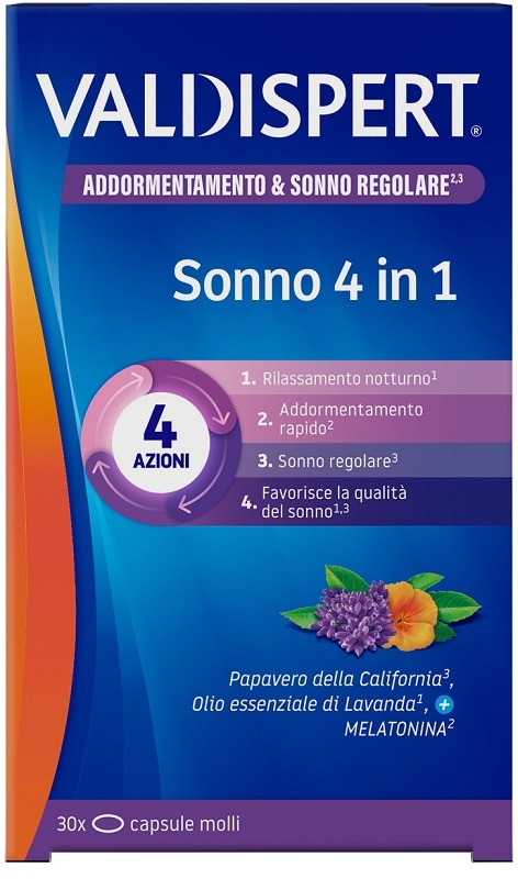 VALDISPERT SONNO 4 IN 1 30 CAPSULE MOLLI - latuafarmacia.org