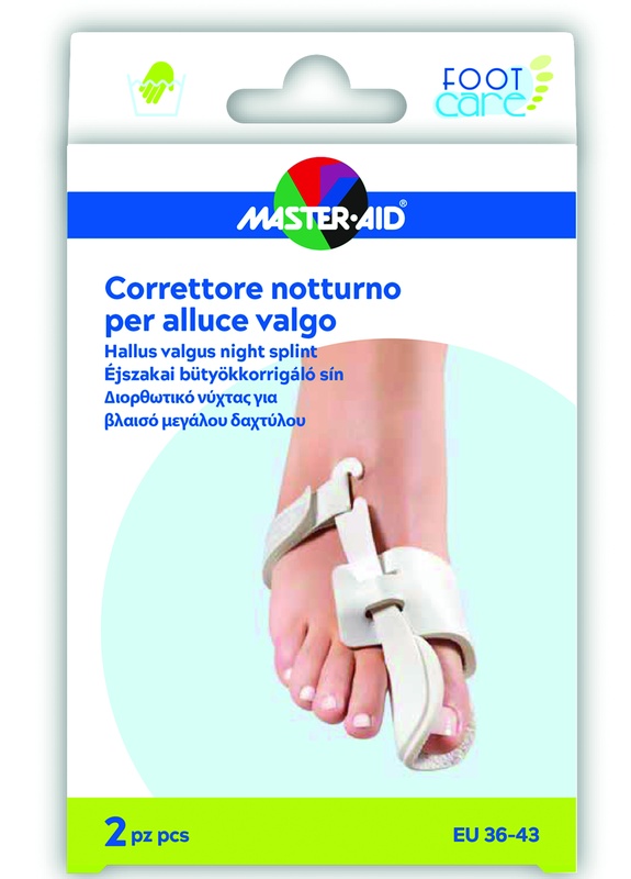 CORRETTORE NOTTE ALLUCE VALGO MASTER-AID FOOTCARE 36-43 2 PEZZI D10 - latuafarmacia.org