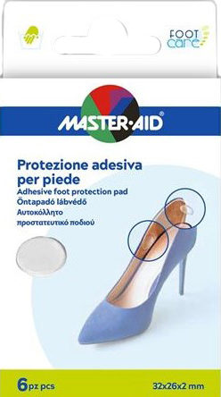 PROTEZIONE ADESIVA MASTER-AID FOOTCARE TRASPARENTE MIX 6 PEZZI A5 - latuafarmacia.org