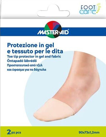 PROTEZIONE IN GEL E TESSUTO MASTER-AID FOOTCARE PUNTA DEI PIEDI 2 PEZZI C16 - latuafarmacia.org