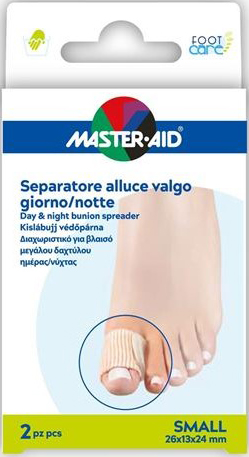 DIVARICATORE ALLUCE GIORNO/NOTTE MASTER-AID FOOTCARE SMALL 2 PEZZI D11 - latuafarmacia.org