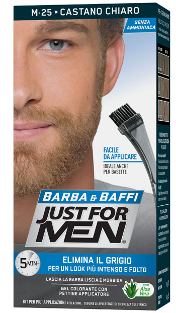 JUST FOR MEN BARBA & BAFFI M25 CASTANO CHIARO 51 G - latuafarmacia.org