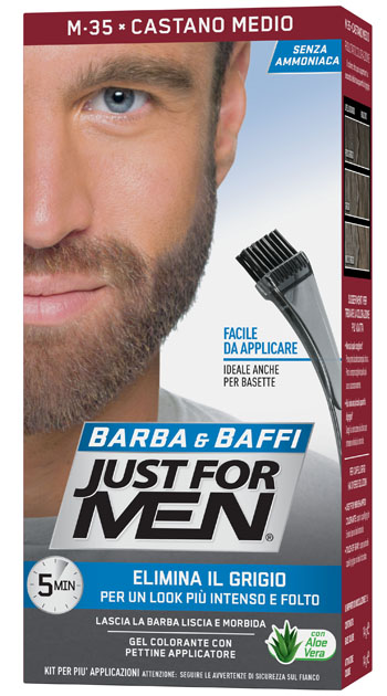 JUST FOR MEN BARBA & BAFFI M35 CASTANO MEDIO 51 G - latuafarmacia.org