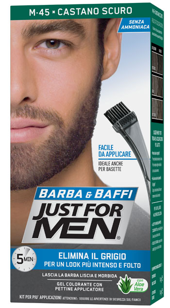 JUST FOR MEN BARBA & BAFFI M45 CASTANO SCURO 51 G - latuafarmacia.org