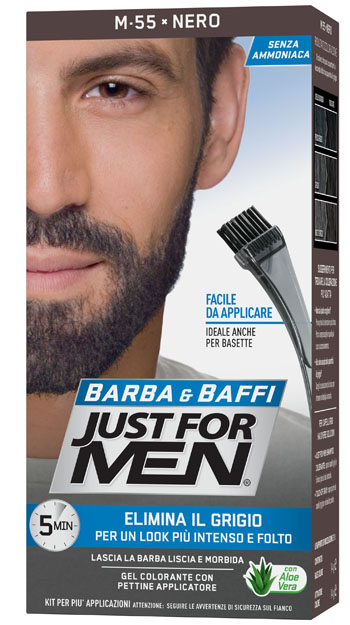 JUST FOR MEN BARBA & BAFFI M55 NERO 51 G - latuafarmacia.org