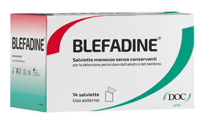 BLEFADINE 14 SALVIETTE MONOUSO PER DETERSIONE PERIOCULARE - latuafarmacia.org