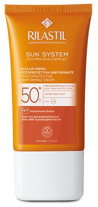 RILASTIL SUN SYSTEM D-CLAR SPF 50+ CREMA LIGHT 40 ML - latuafarmacia.org
