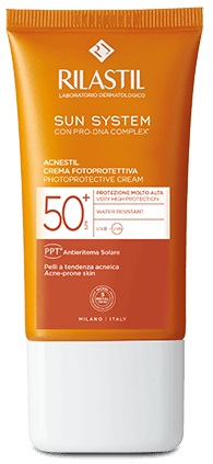 RILASTIL SUN SYSTEM ACNESTIL SPF 50+ CREMA 40 ML - latuafarmacia.org