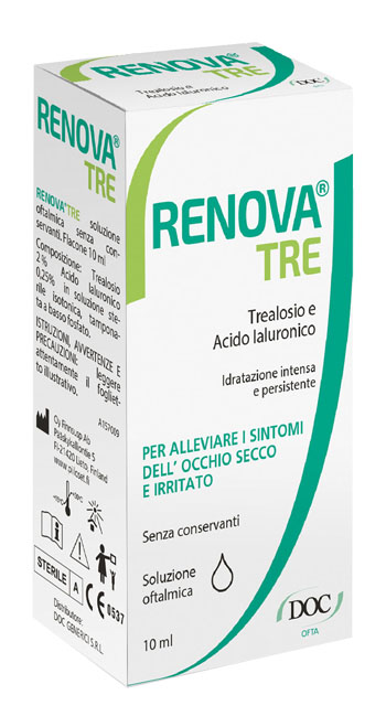 RENOVA TRE COLLIRIO A BASE DI TREALOSIO E ACIDO IALURONICO 10 ML SENZA CONSERVANTI - latuafarmacia.org