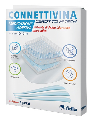 CEROTTO CONNETTIVINA HITECH 10 X 10 CM 4 PEZZI - latuafarmacia.org