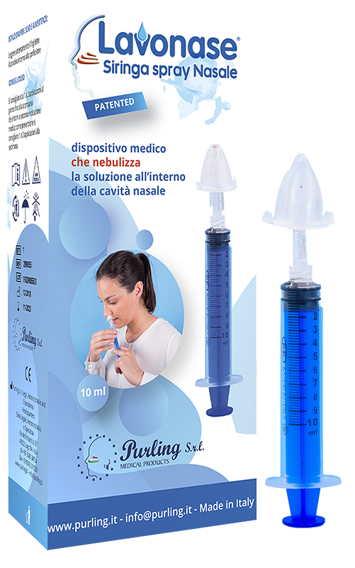 LAVONASE SIRINGA SPRAY NASALE NON STERILE 10 ML LUER-LOCK CON CAPPUCCIO + UGELLO NASALE CON RACCORDO LUER-LOCK + PERFORATORE CON VALVOLA NON RITORNO CON TAPPO - latuafarmacia.org