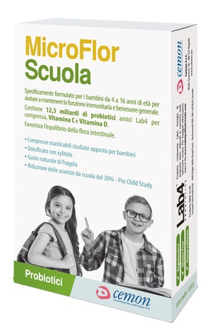 MICROFLOR SCUOLA 30 CAPSULE MASTICABILI - latuafarmacia.org