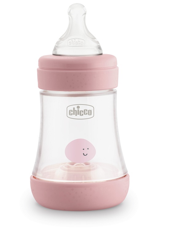 CHICCO BIBERON PERFECT 5 GIRL 150 ML IN SILICONE 1 FORO - latuafarmacia.org