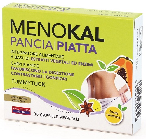 MENOKAL PANCIA PIATTA TUMMY TUCK 30 CAPSULE - latuafarmacia.org