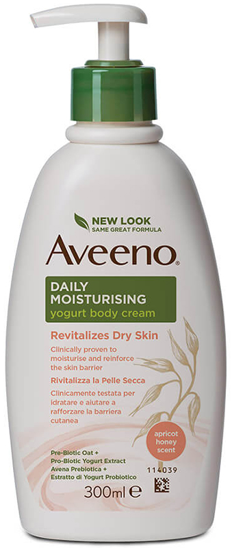 AVEENO CREMA CORPO YOGURT ALBICOCCA&MIELE 300 ML - latuafarmacia.org