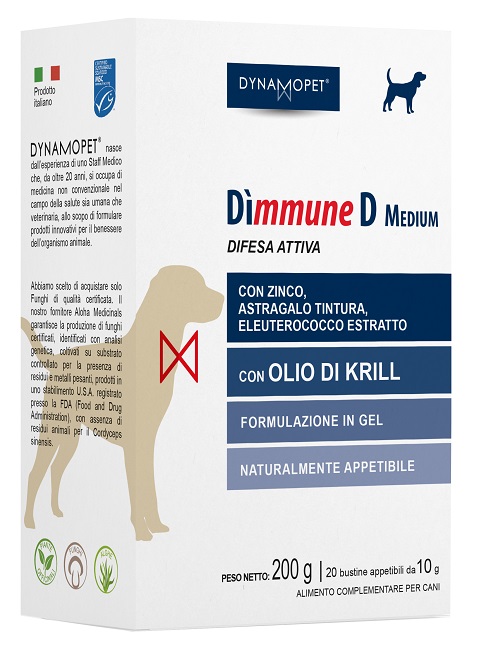DIMMUNE D MEDIUM CANI 20 BUSTINE APPETIBILI DA 10 G - latuafarmacia.org