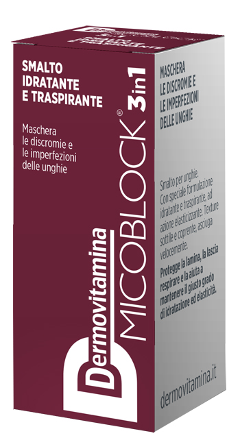 DERMOVITAMINA MICOBLOCK 3 IN 1 SMALTO IDRATANTE E TRASPIRANTE BORDEAUX 5 ML - latuafarmacia.org