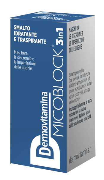DERMOVITAMINA MICOBLOCK 3 IN 1 SMALTO IDRATANTE E TRASPIRANTE BLU 5 ML - latuafarmacia.org