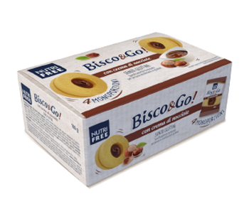 NUTRIFREE BISCO&GO CON CREMA DI NOCCIOLE 4X40 G - latuafarmacia.org