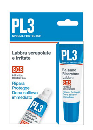 PL3 BALSAMO RIPARATORE LABBRA SOS CON ASTUCCIO 7,5 ML - latuafarmacia.org