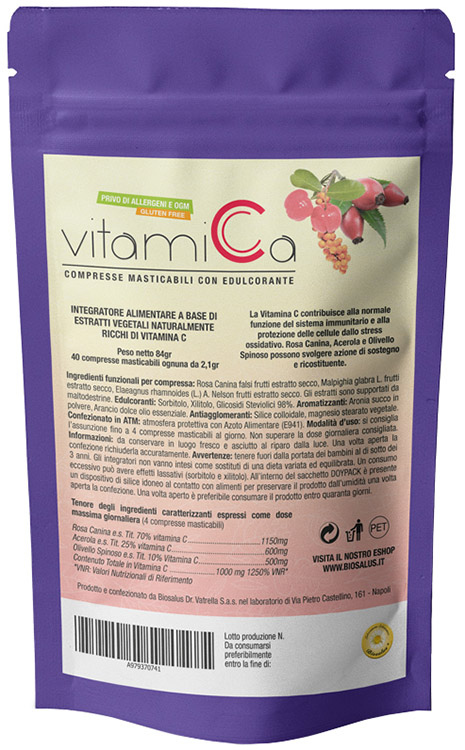 VITAMICA 40 COMPRESSE MASTICABILI - latuafarmacia.org