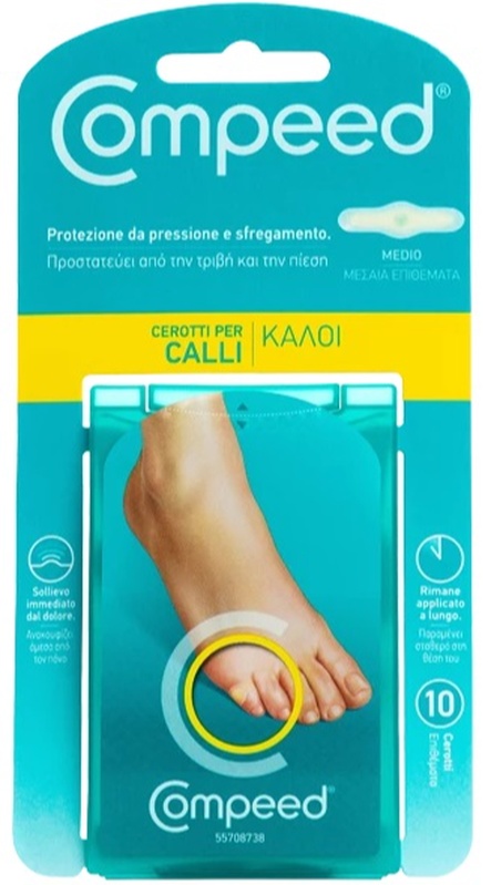 COMPEED CEROTTI PER CALLI MEDIO 10 PEZZI - latuafarmacia.org