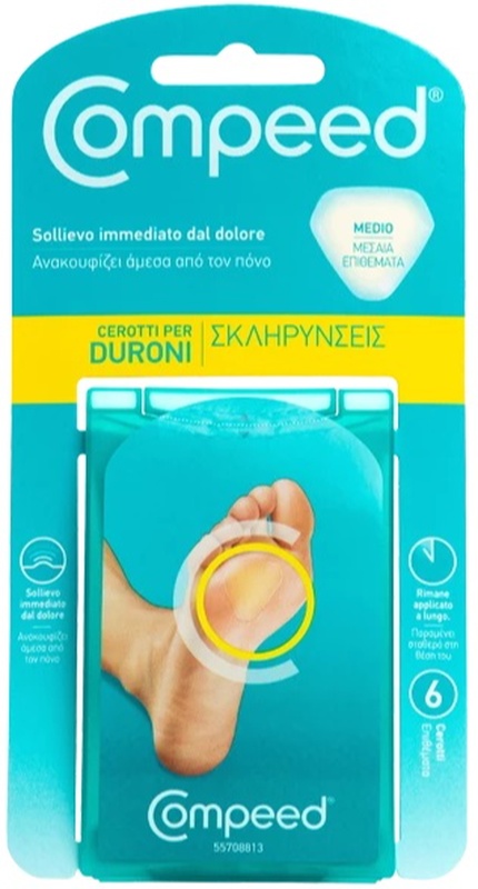 COMPEED CEROTTI PER DURONI MEDIO 6 PEZZI - latuafarmacia.org