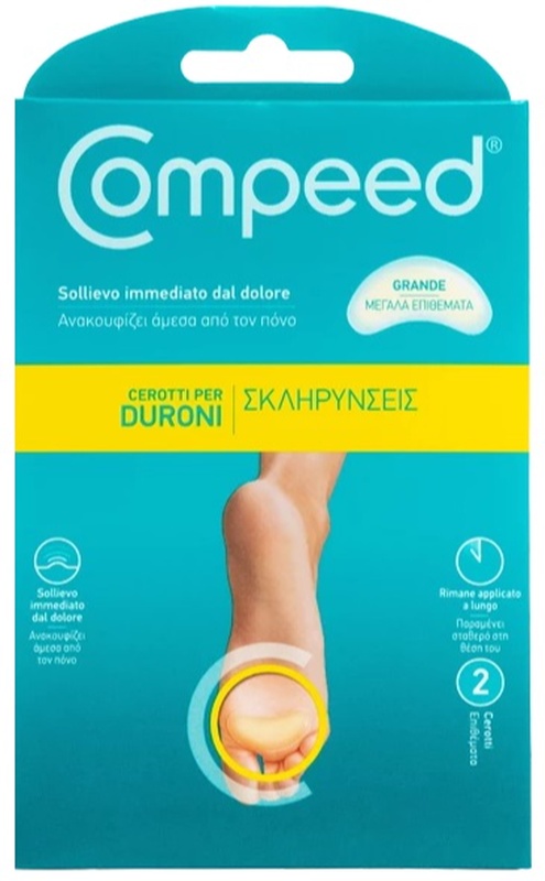 COMPEED CEROTTI PER DURONI LARGO 2 PEZZI - latuafarmacia.org