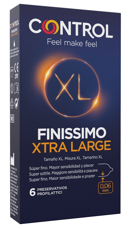 CONTROL FINISSIMO XTRA LARGE 6 PEZZI - latuafarmacia.org