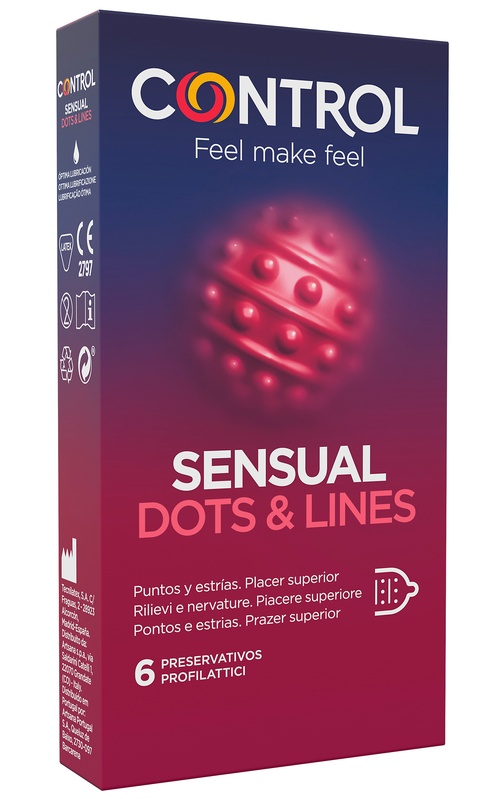 CONTROL SENSUAL DOTS&LINES 6 PEZZI - latuafarmacia.org