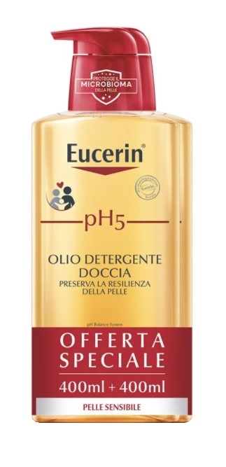 EUCERIN BIPACCO PH5 OLIO DETERGENTE 400 ML + 400 ML - latuafarmacia.org