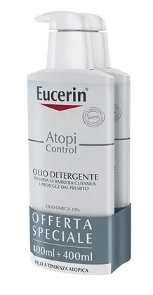 EUCERIN BIPACCO ATOPI OLIO DETERGENTE 400 ML + 400 ML - latuafarmacia.org