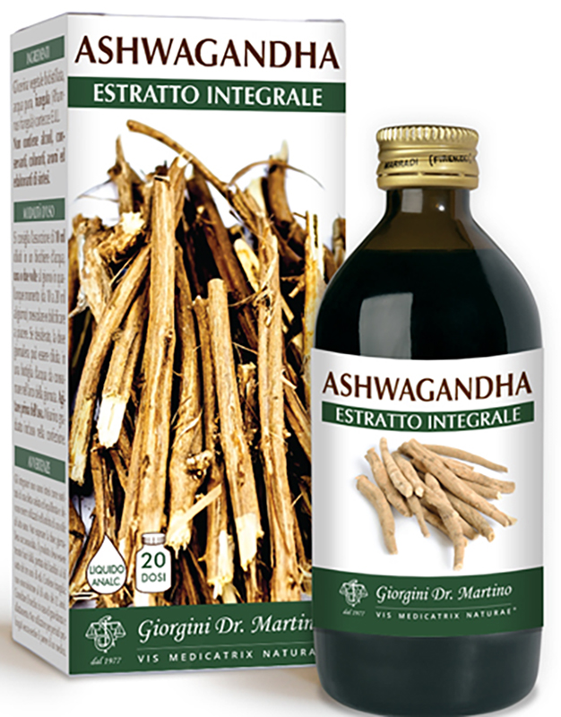 ASHWAGANDHA ESTRATTO INTEGRALE LIQUIDO ANALCOLICO 200 ML - latuafarmacia.org