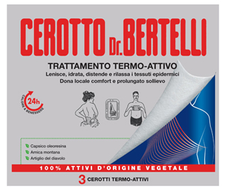 DR BERTELLI CEROTTO TERMO-ATTIVO 3 PEZZI - latuafarmacia.org
