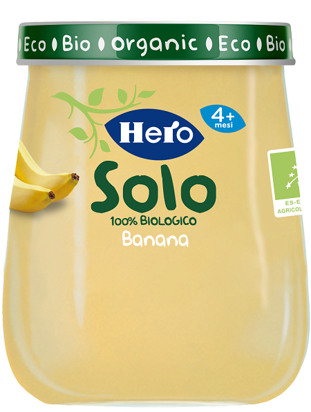 HERO SOLO OMOGENEIZZATO BANANA 100% BIO 120 G - latuafarmacia.org