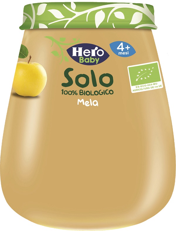 HERO SOLO OMOGENEIZZATO MELA 100% BIO 120 G - latuafarmacia.org