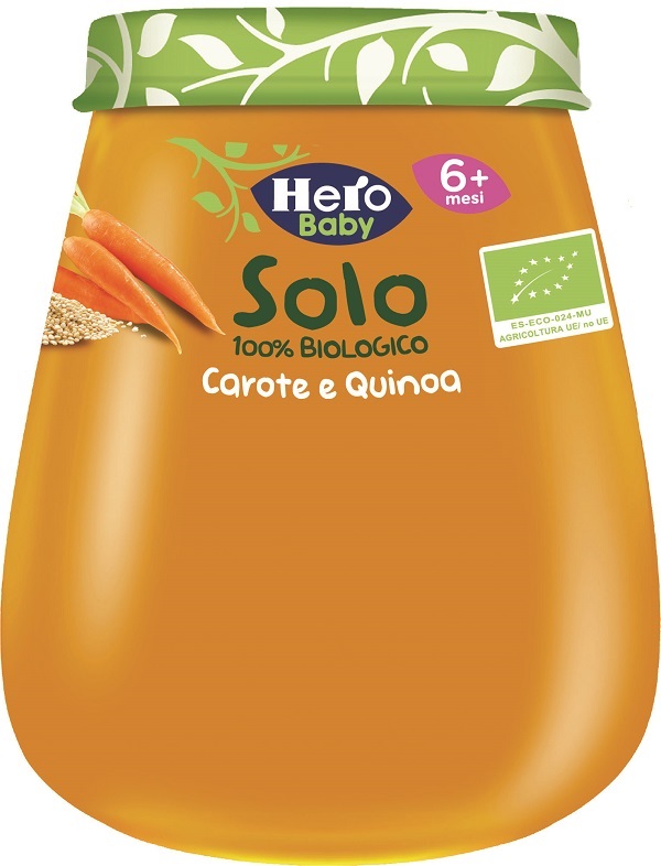 HERO SOLO OMOGENEIZZATO CAROTA QUINOA 100% BIO 120 G - latuafarmacia.org
